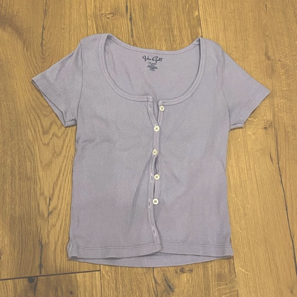 Purple button up top (brandy Melville) - Picture 1 of 1